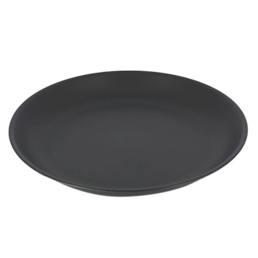 Plato llano reutilizable Archivo 2000 Negro