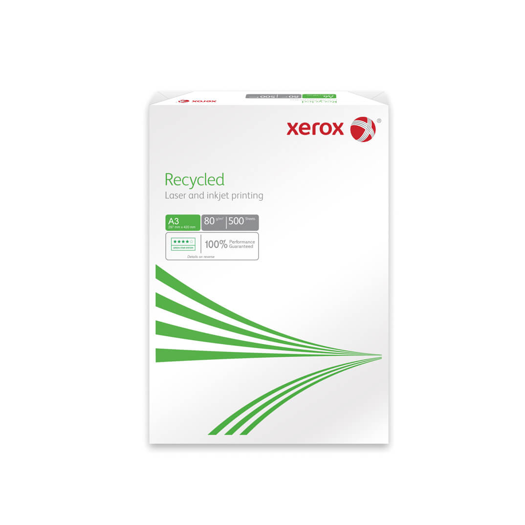 Paquet Paper reciclat reprogr.  Xerox 500h A3 80g