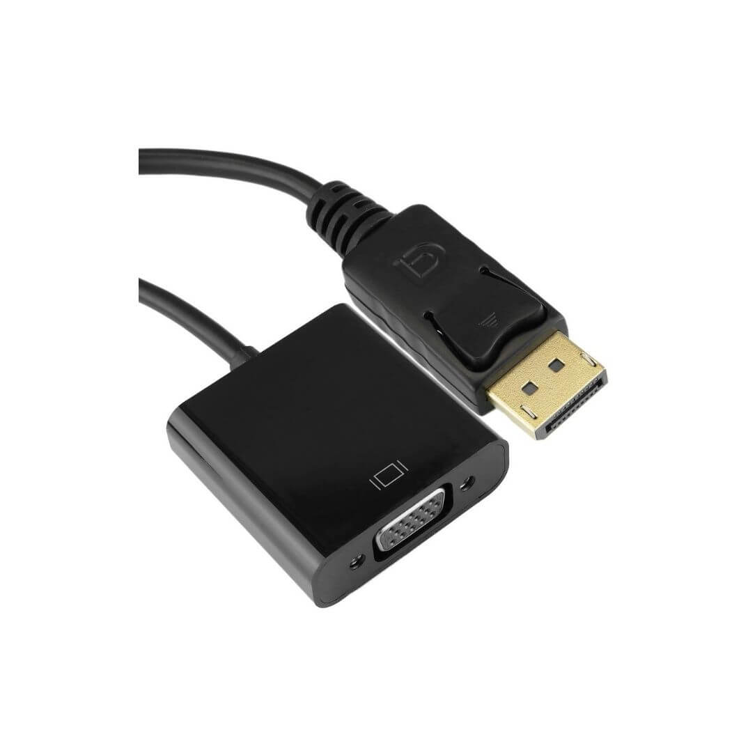 Adaptador DisplayPort mascle a VGA femella 15cm