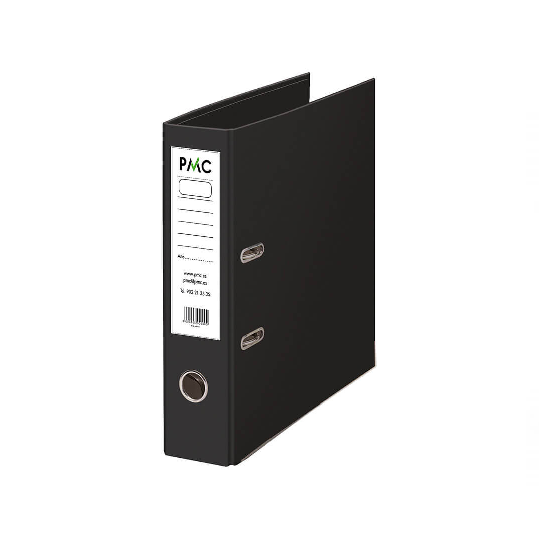 Arxivador PMC A4 ample negre ECOFILE