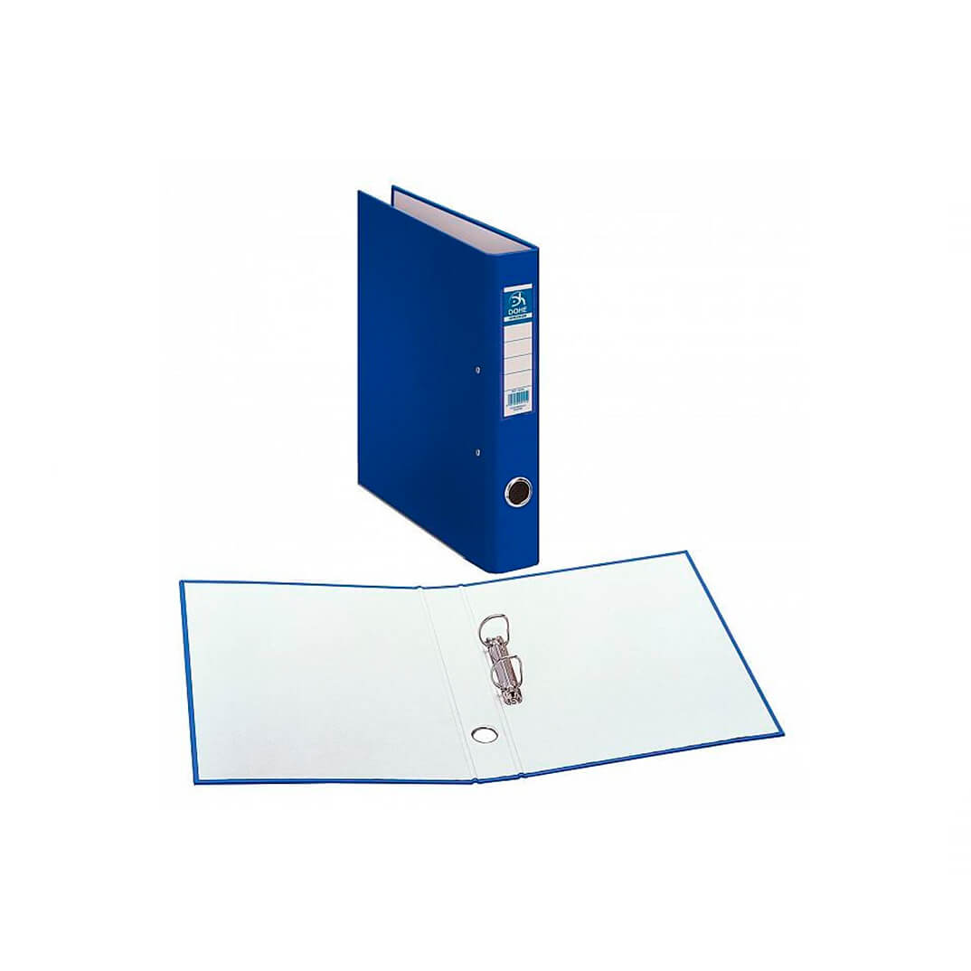 Carpeta 4 anillas 40mm con ollao azul
