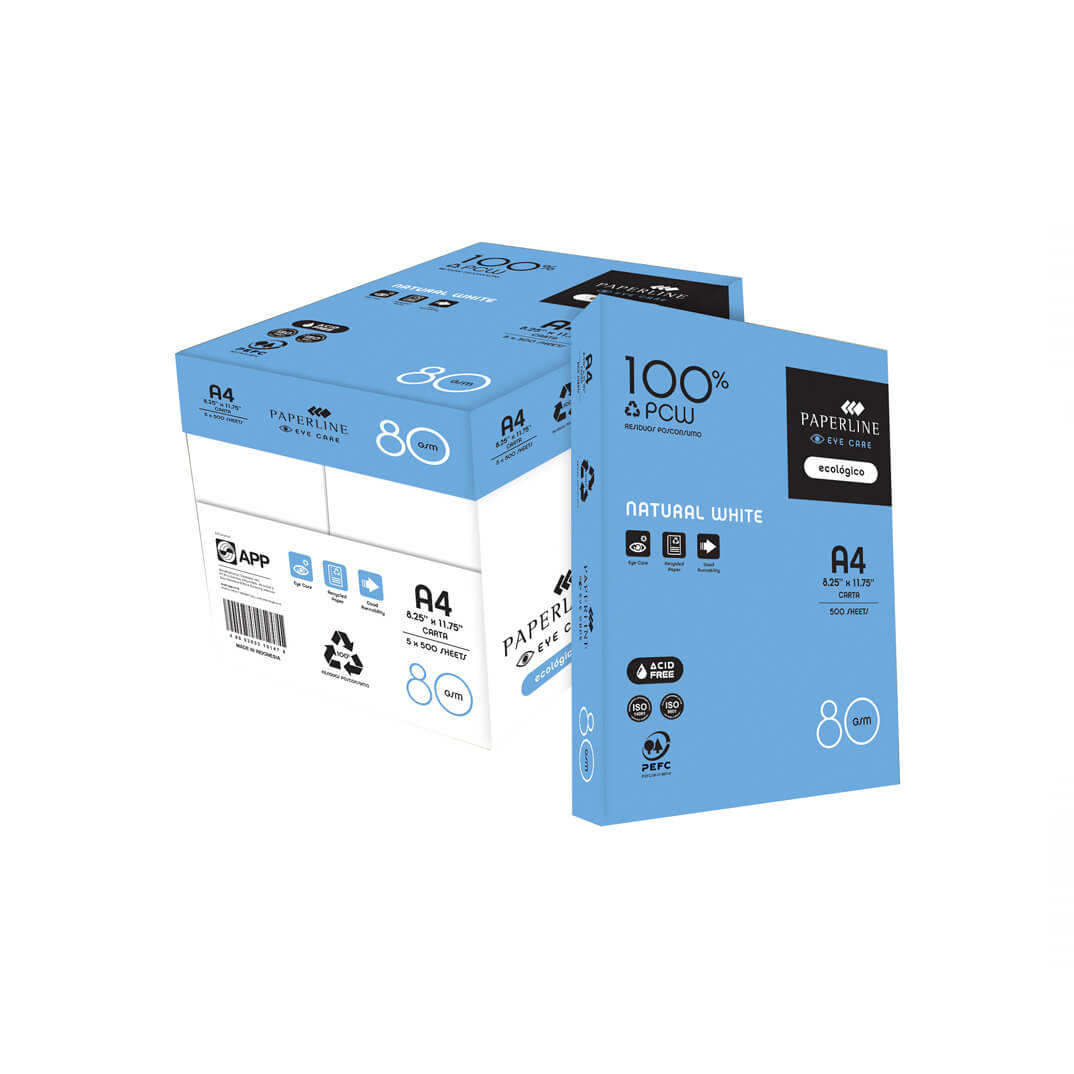 Caixa paper reciclat Paperline Eyecare 2500f A4 80