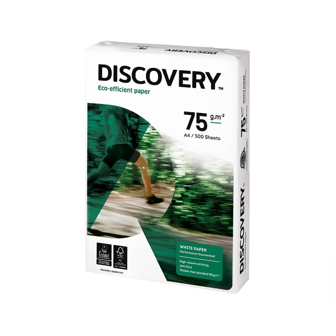 Caixa paper Discovery A4 75g 2500 fulls