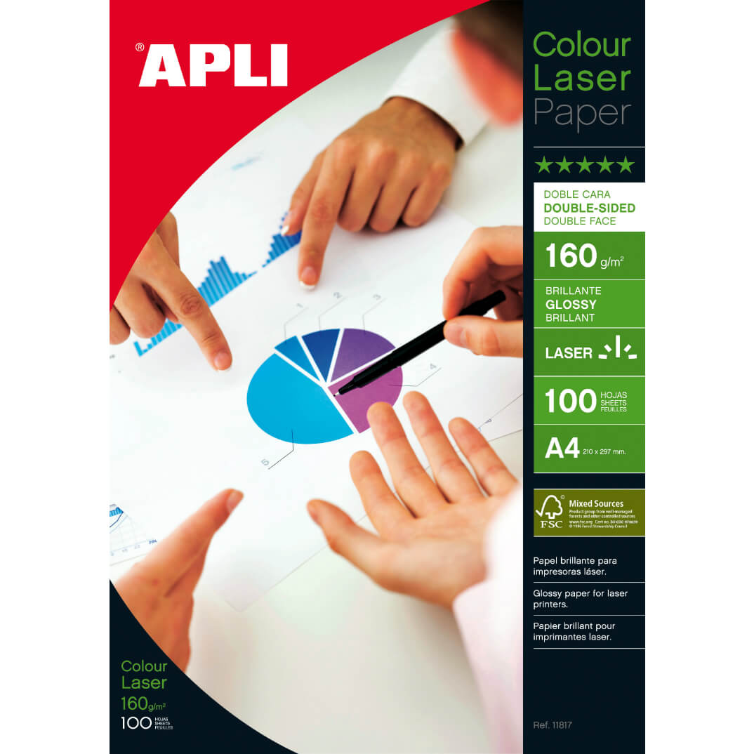 Paper làser glossy doble cara 160g