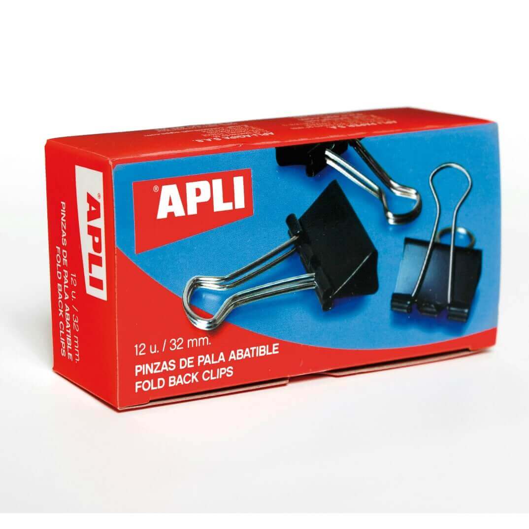 Caixa 12 pinces pala abatible Apli 32mm