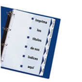 Separadors imprimibles 12 posicions perforats