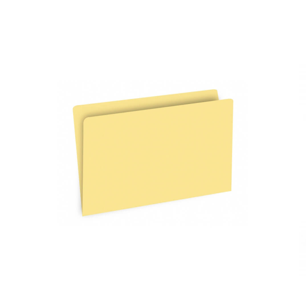 Pack 50 subcarpetas Folio 180g amarilla pastel